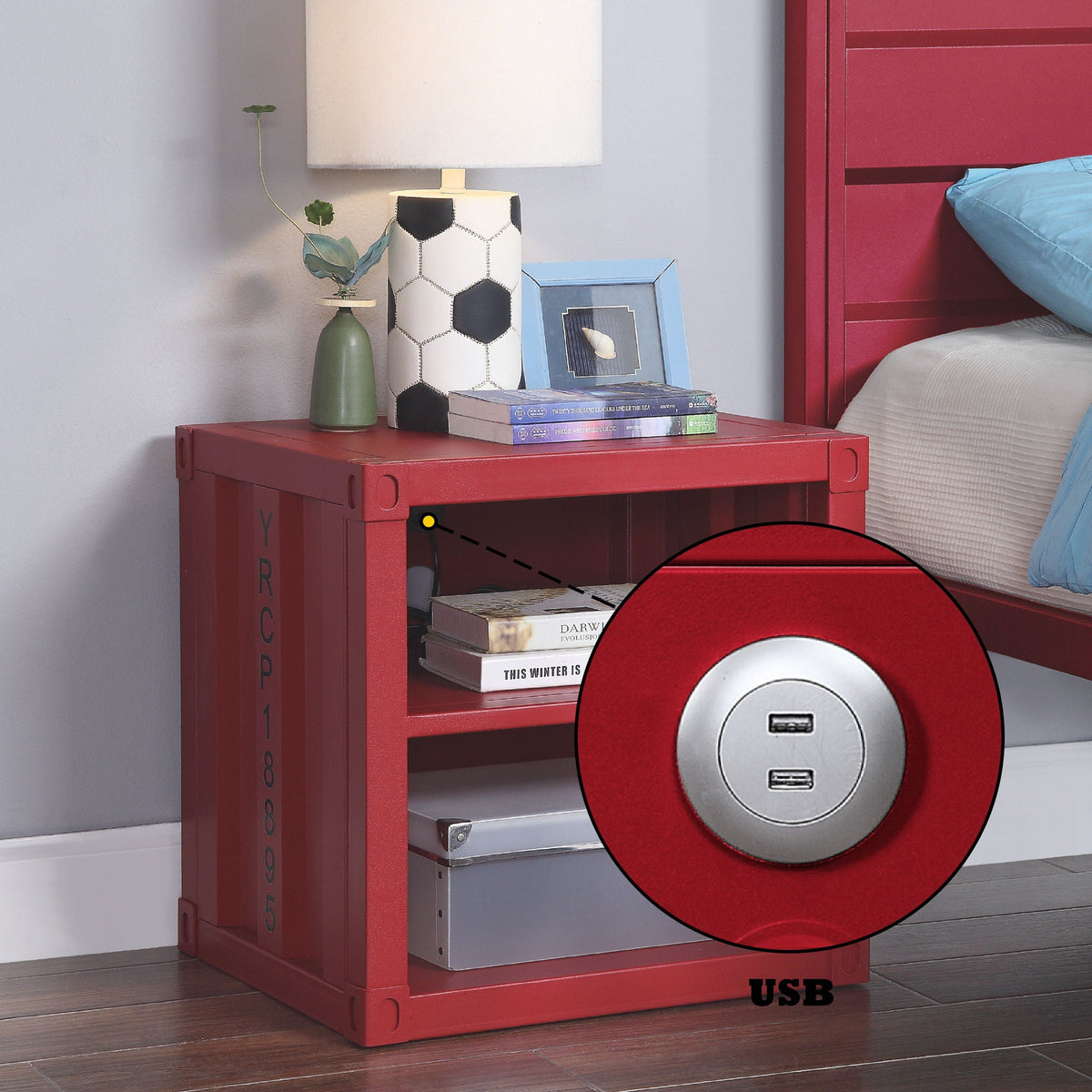 Urban Nest Cargo Nightstand With USB - view 8