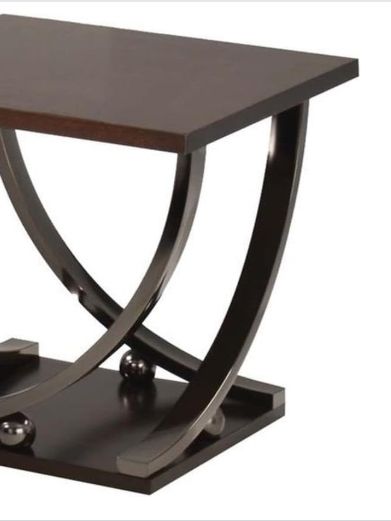 Urban Nest Dark Brown Coffee Table with Modern Elegance - view 4