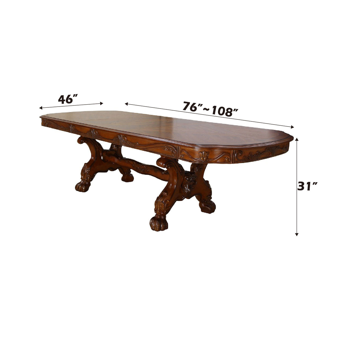 Urban Nest Dresden Elegant Dining Table with Wood Construction - view 9