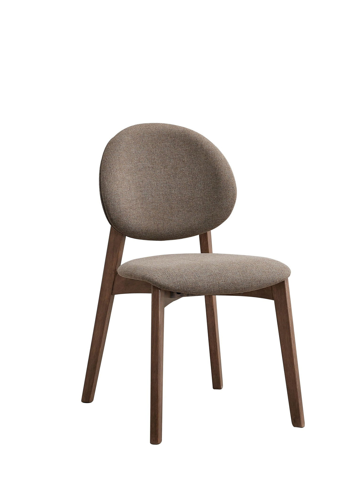 Urban Nest Hadasa Side Chair Set of 2 with Elegant Upholstery in Light Brown