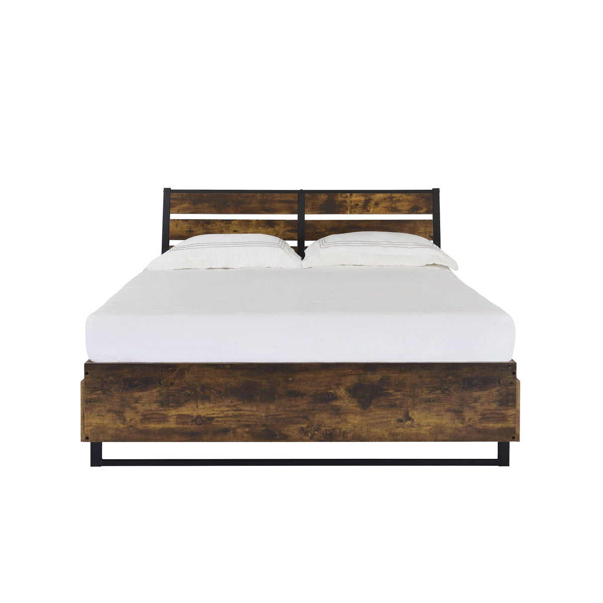 Urban Nest Juvanth Rustic Bed King Panel with Under Bed Storage Option - view 2