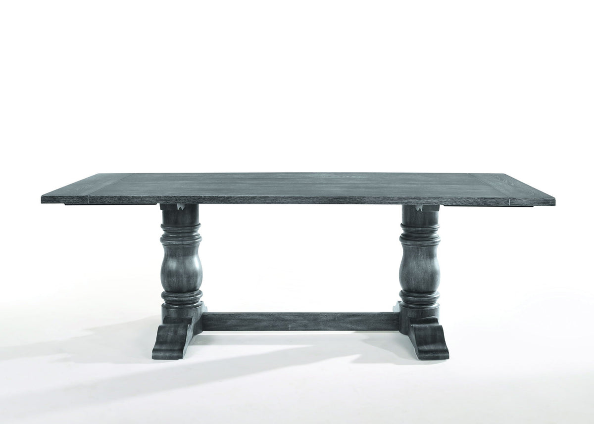 Leventis - Dining Table - Weathered Gray - Best Buy Furniture