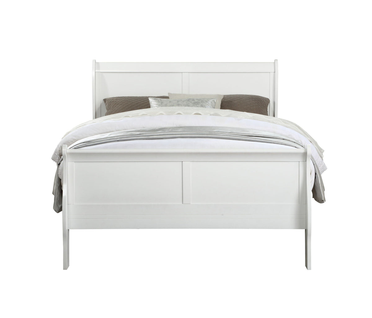 Urban Nest Louis Philippe Sleigh Bedroom Set with Sleigh Bed and Nightstand - view 4