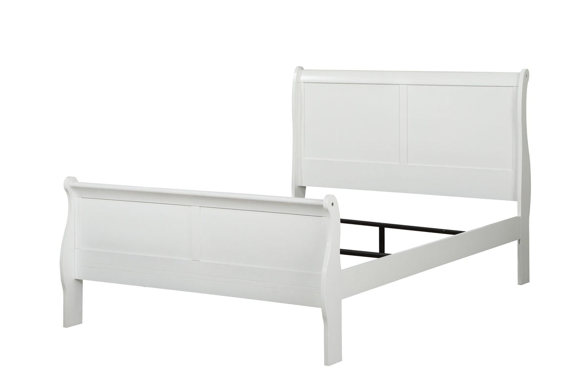 Urban Nest Louis Philippe Sleigh Style Bed with Classic Wood Construction - view 18