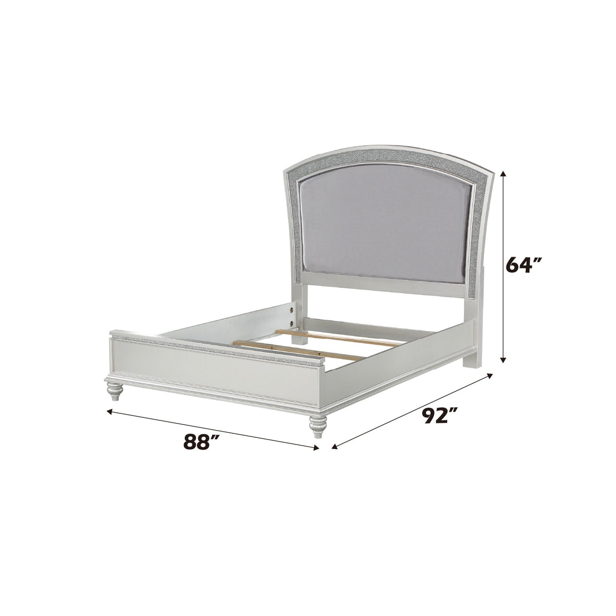 Urban Nest Maverick Panel Bed with Rhinestone Inlay - view 2