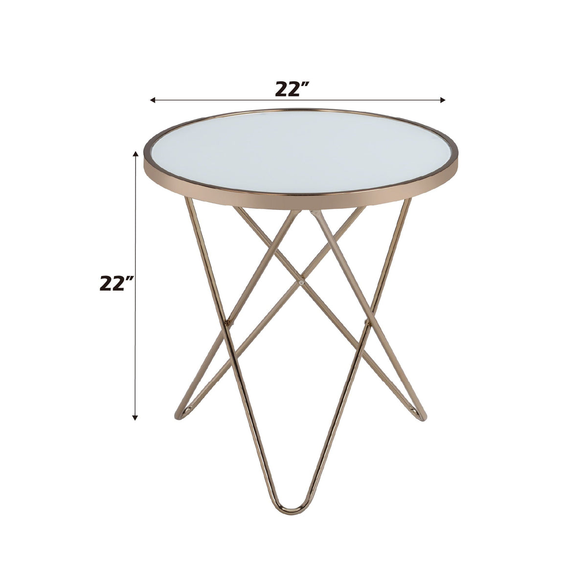 Urban Nest Valora Glass Coffee Table with Smoky Glass Top