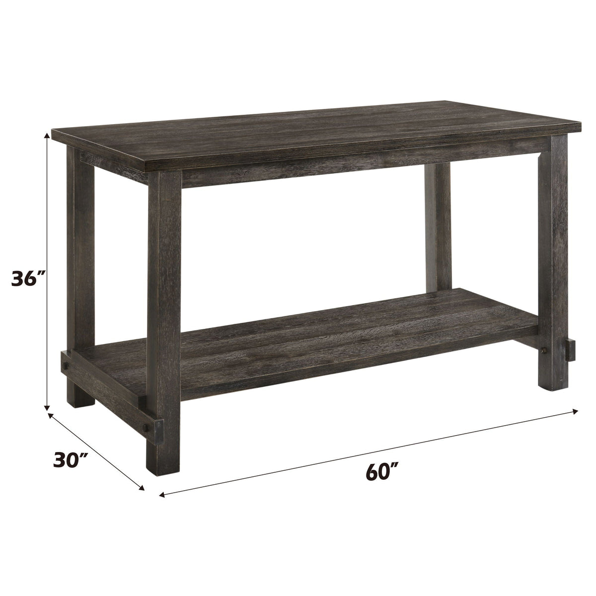 Martha II - Weathered Counter Height Table - Gray - Best Buy Furniture