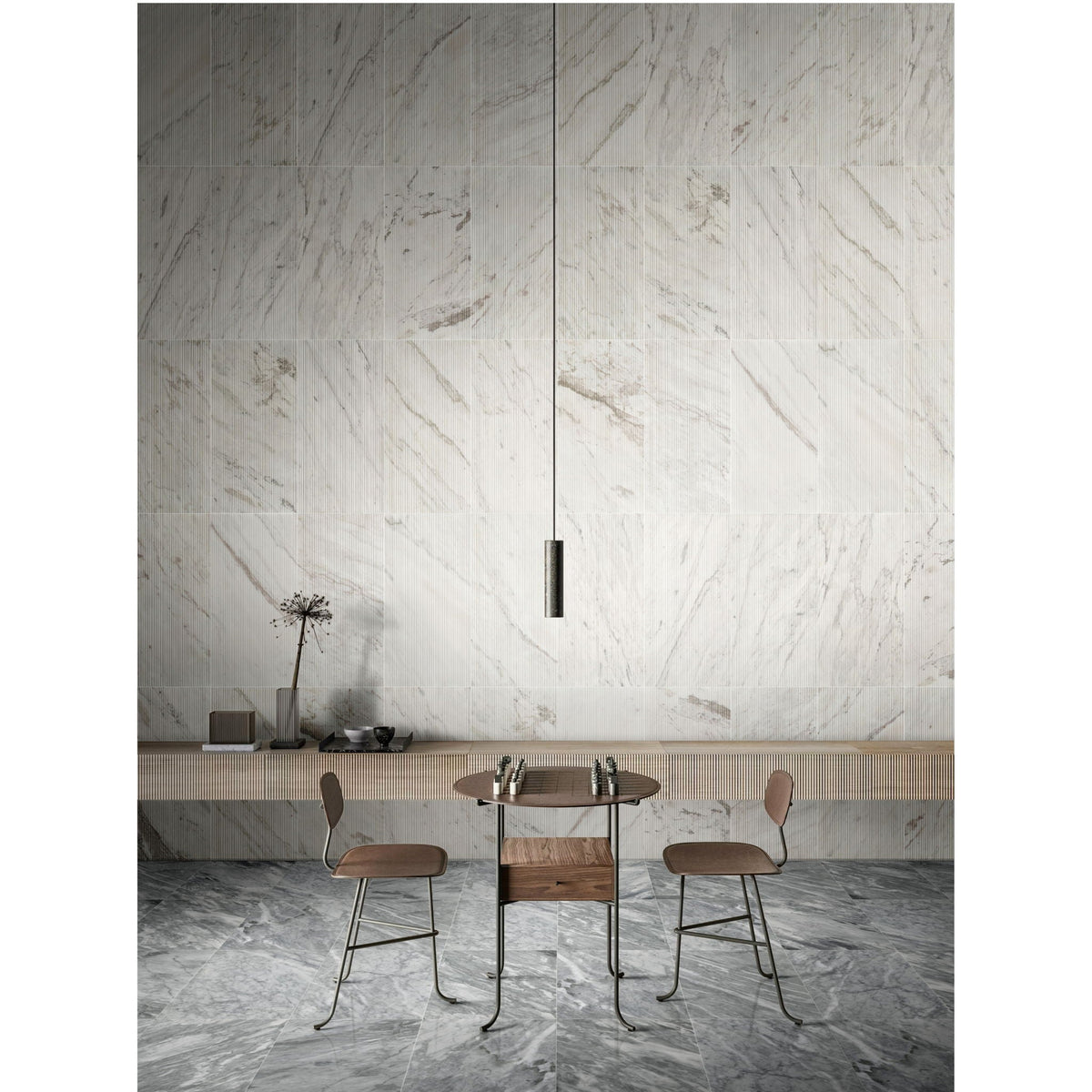 VITRA Textured Marble Decorative Tiles with Distinctive OL Finish - view 2