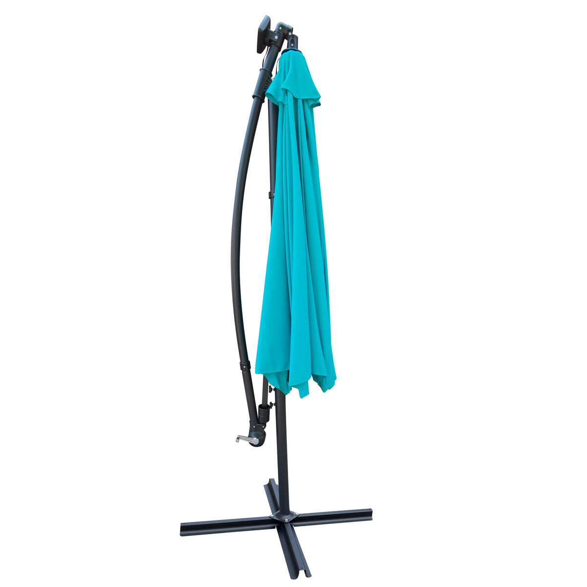 W&S Industry 10 ft Outdoor Patio Umbrella with Solar LED Lighting - view 5