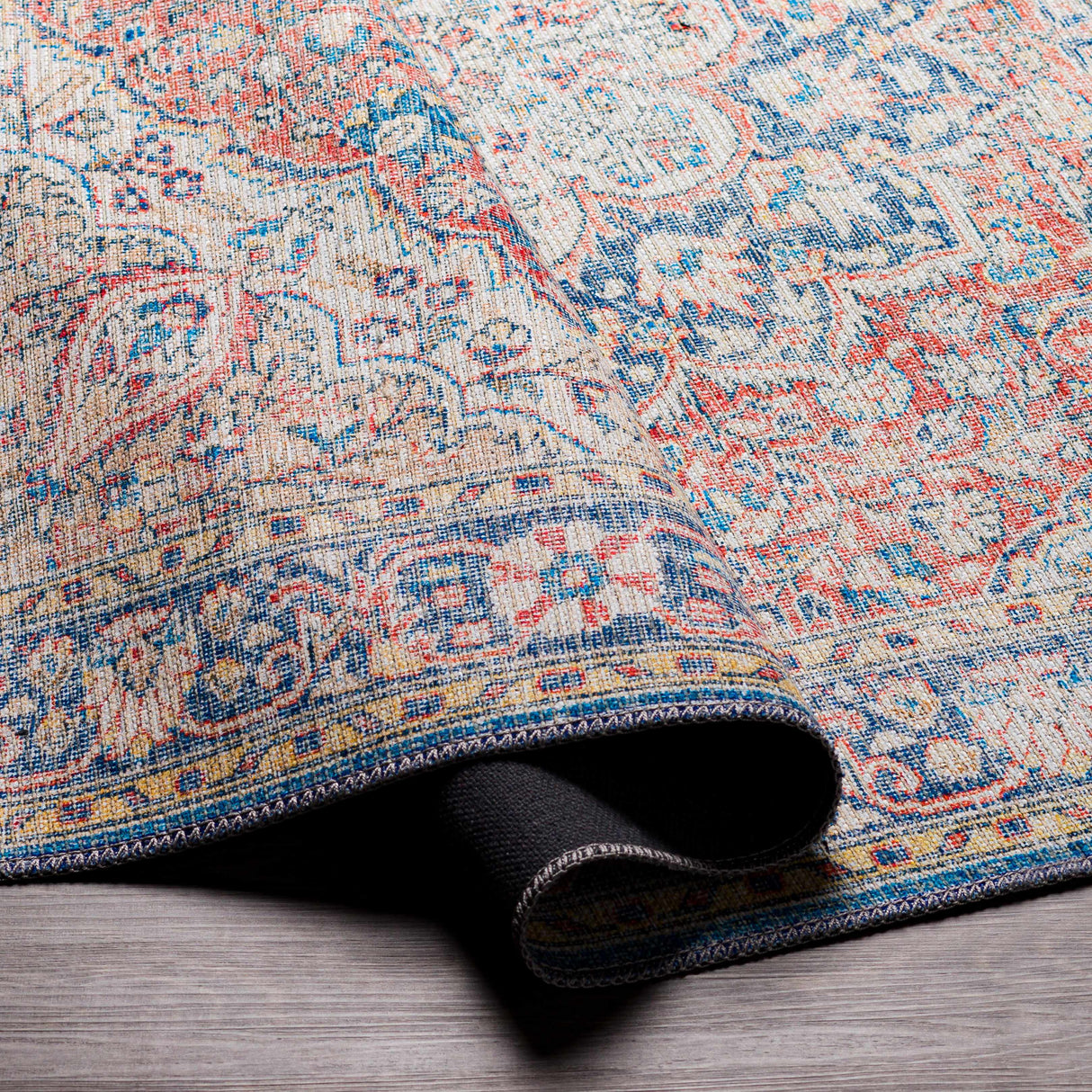 Wacousta Red&Blue Washable Rug - Promo