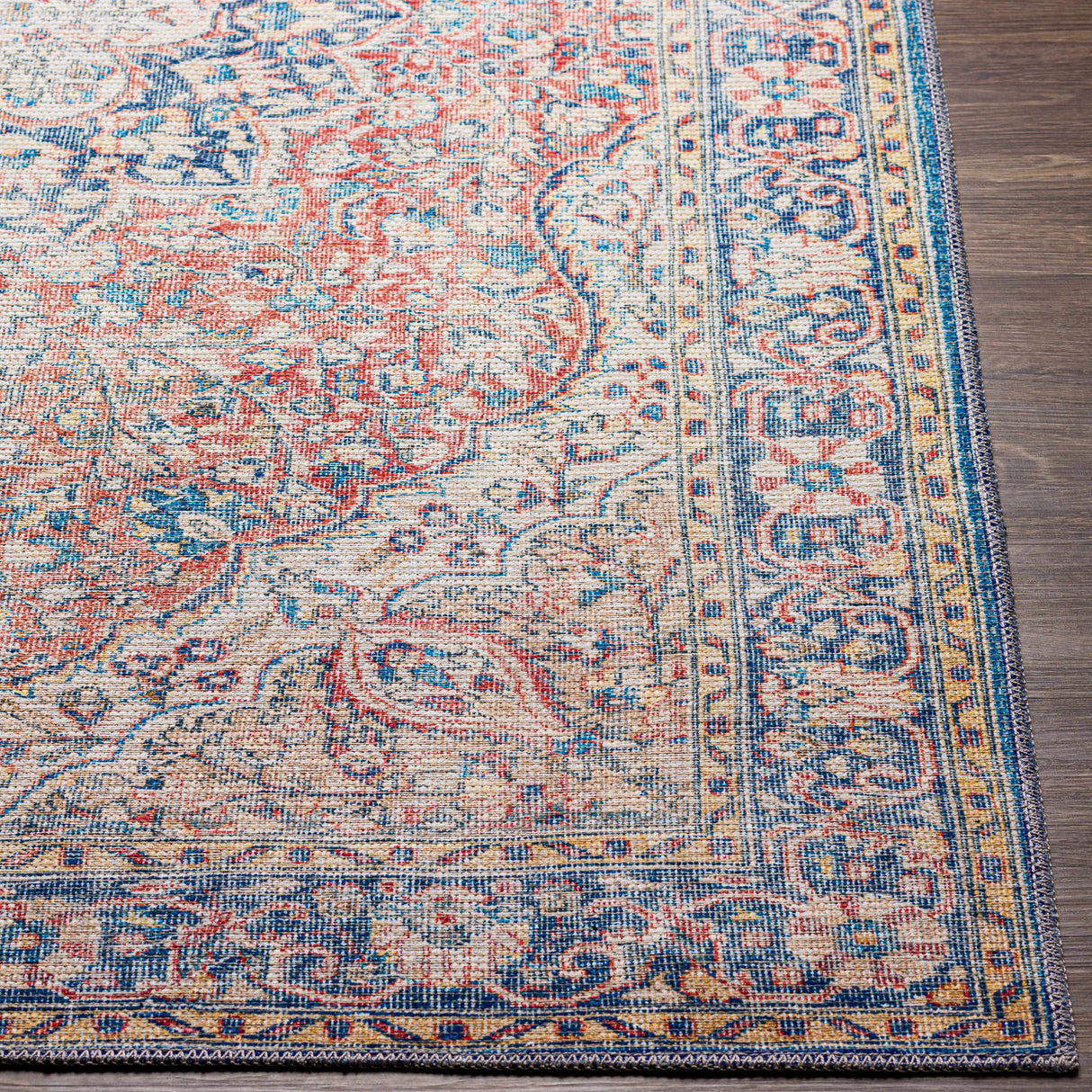 Wacousta Red&Blue Washable Rug - Promo