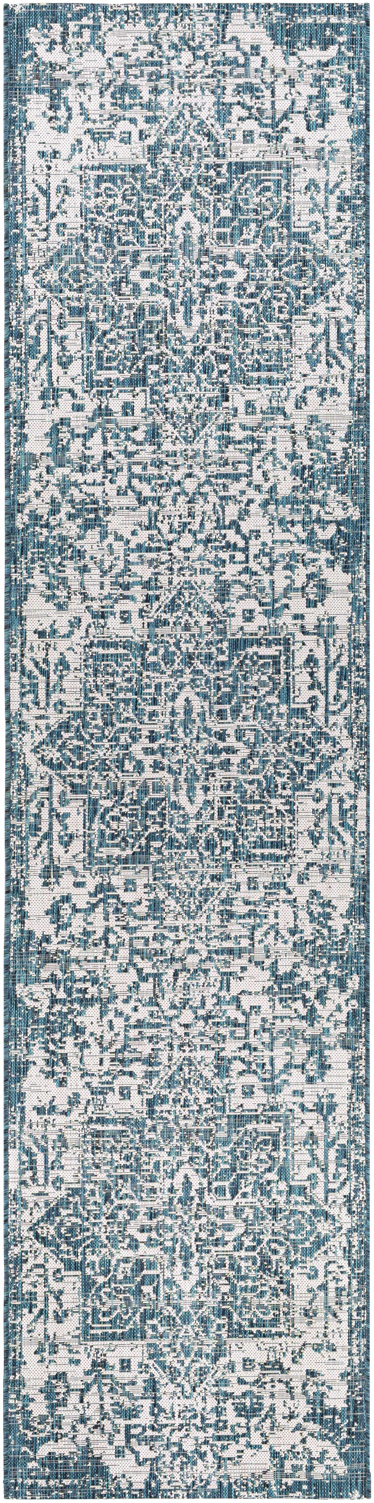 Teal Kilmacolm Indoor & Outdoor Area Rug - Clearance