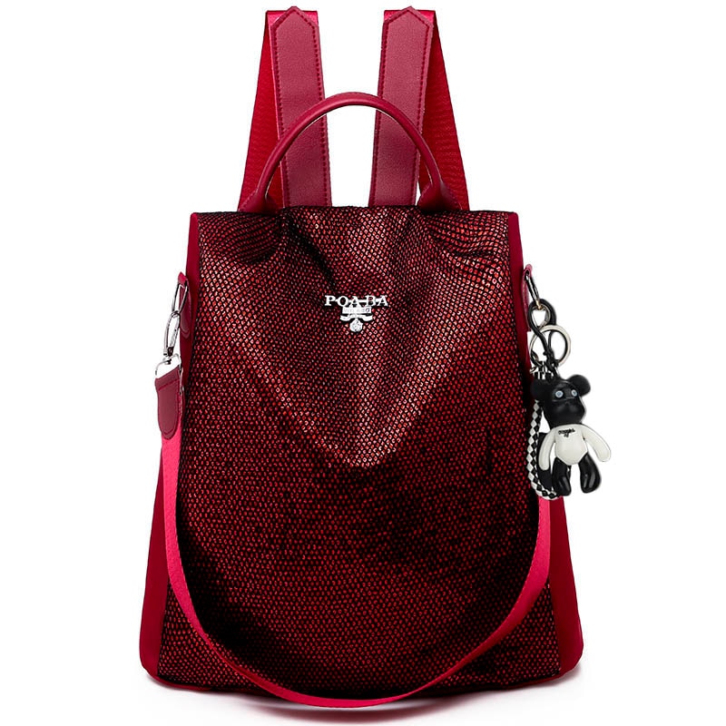 Water Resistant Anti Theft Backpack Oxford Travel Daypack 30cm