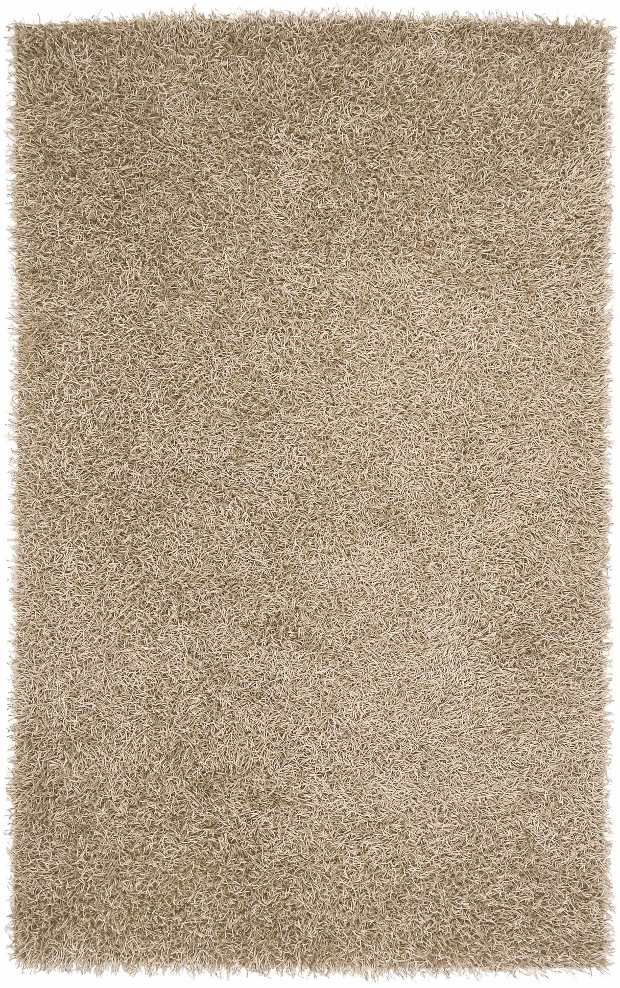 Browder Solid Beige Shag Area Rug - Clearance