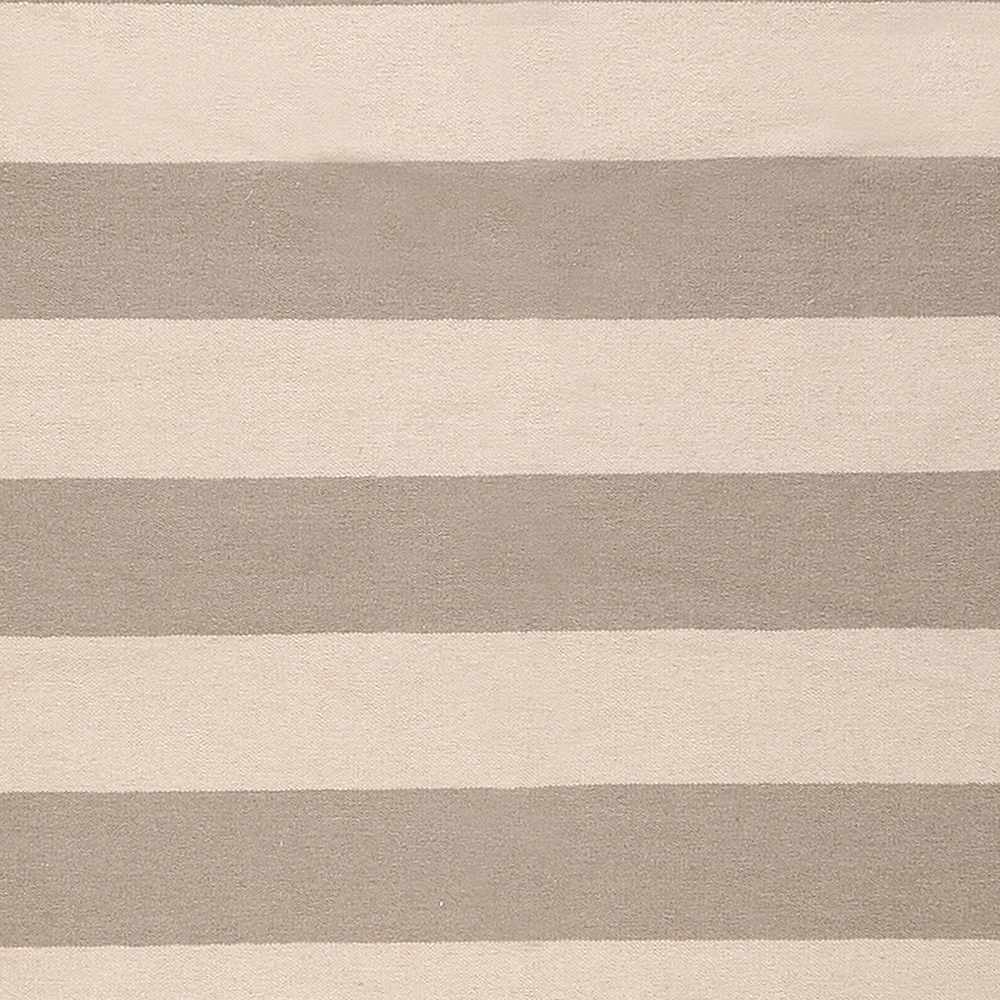 Ingersoll Beige&Gray Striped Wool Area Rug - Clearance