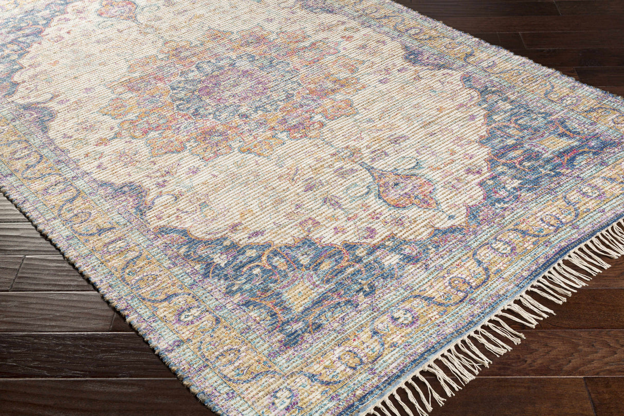 Wallburg Hand Woven Colorful Tassel Rug - Clearance