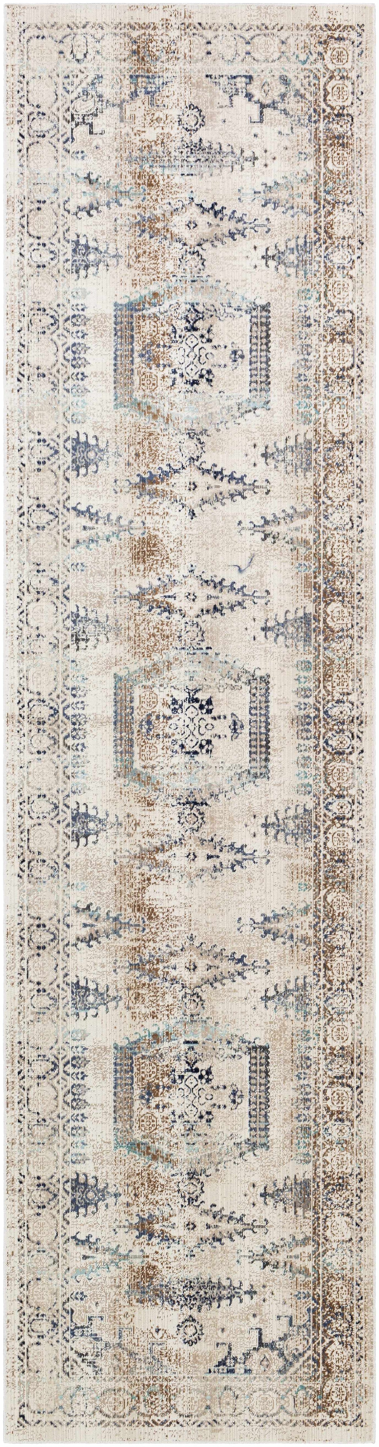 Wem Faded Neutral Area Rug - Clearance