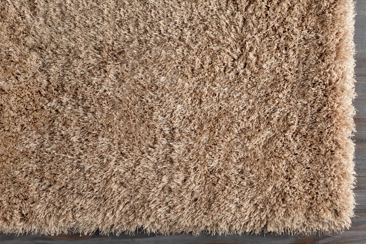 Woodridge Solid Brown Shag Area Rug - Clearance