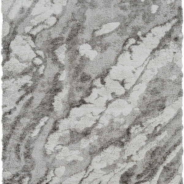 Ashtucna Gray Cloudy Shag Rug