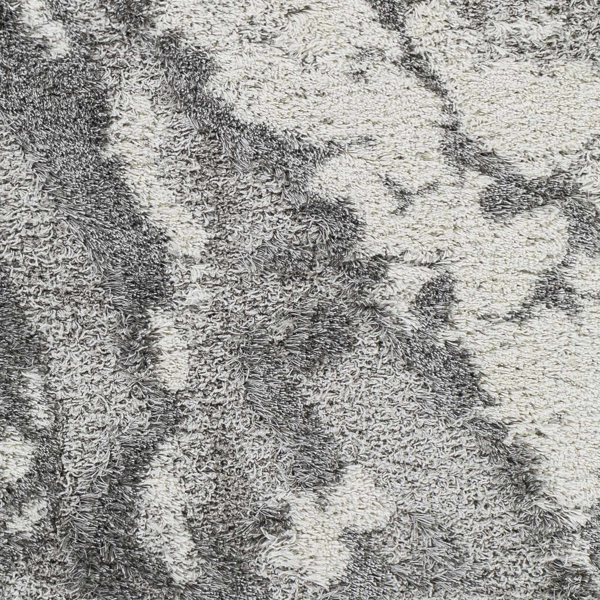 Ashtucna Gray Cloudy Shag Rug