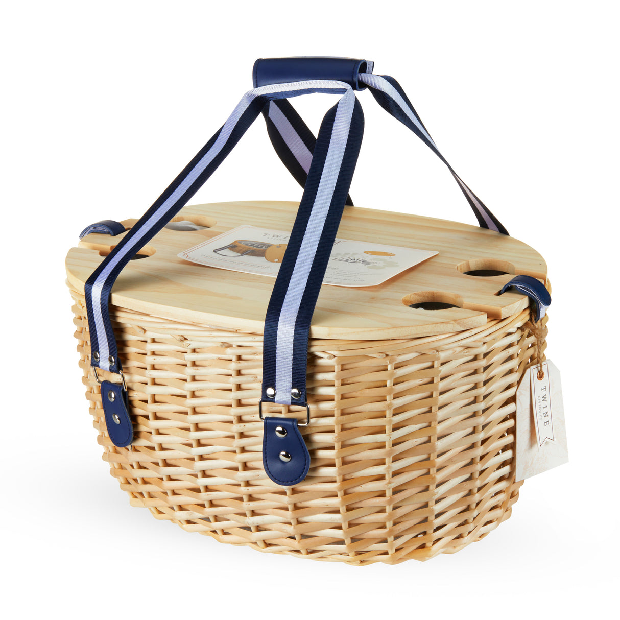 Central Park Willow Picnic Basket for Four