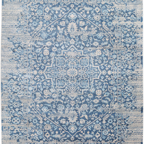 Yorkana Distressed Blue Rug - Clearance