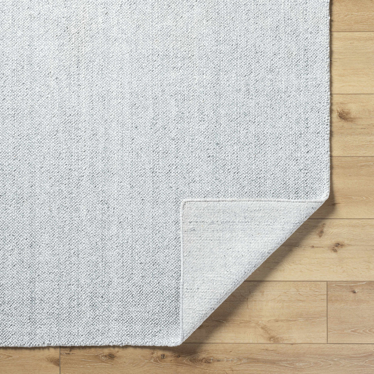 Zareh Gray Blue Solid Area Rug - Clearance