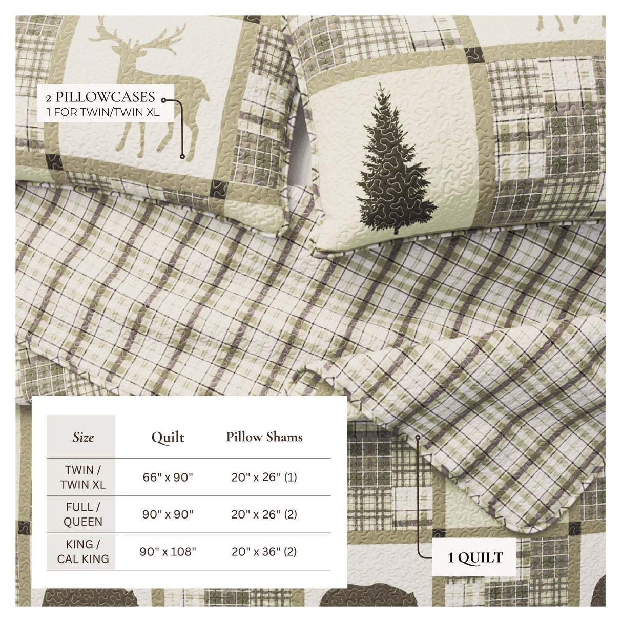 3-Piece Lodge Quilt - Stonehurst Collection