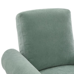 Manual Swivel Recliner Rocker Chair With Adjustable Backrest