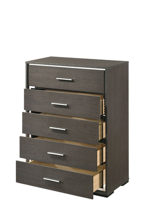 Escher - Chest - Gray / Oak - Best Buy Furniture
