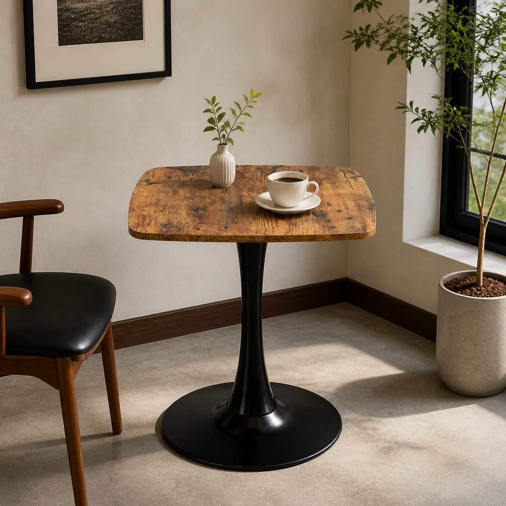 Square Dining Table - 24" Square Tulip Table with MDF Top