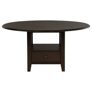Fulton - 5 Piece Dining Table Set With Upholstered Chairs - Dark Brown