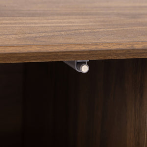 TV Stand, Cabinet For Living Room, Fits TVs Up To 80" - Walnut