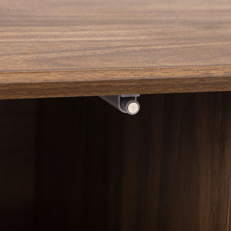 TV Stand, Cabinet For Living Room, Fits TVs Up To 80" - Walnut