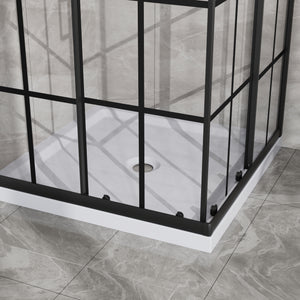 Goodyo Corner Shower Door - 36" D x 36" W x 72" H