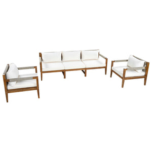 3 Piece Outdoor Sectional Sofa Set