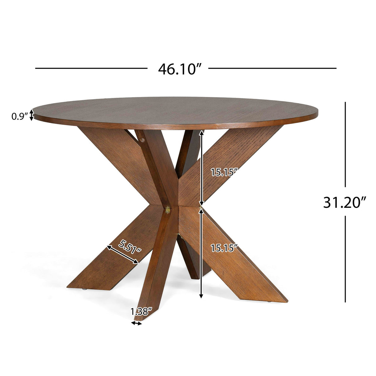 Round Dining Table Kitchen Table - Cherry Wood