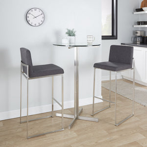 Fuji - Contemporary And Modern Elegance High Back Barstool