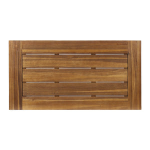 Carlisle - Industrial Coffee Table With And Slat Panel Design - Natural