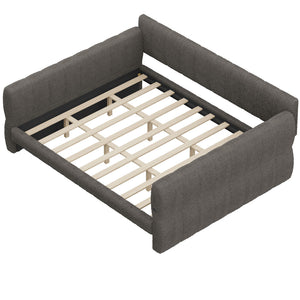 Upholstered Platform Bed With USB Charging