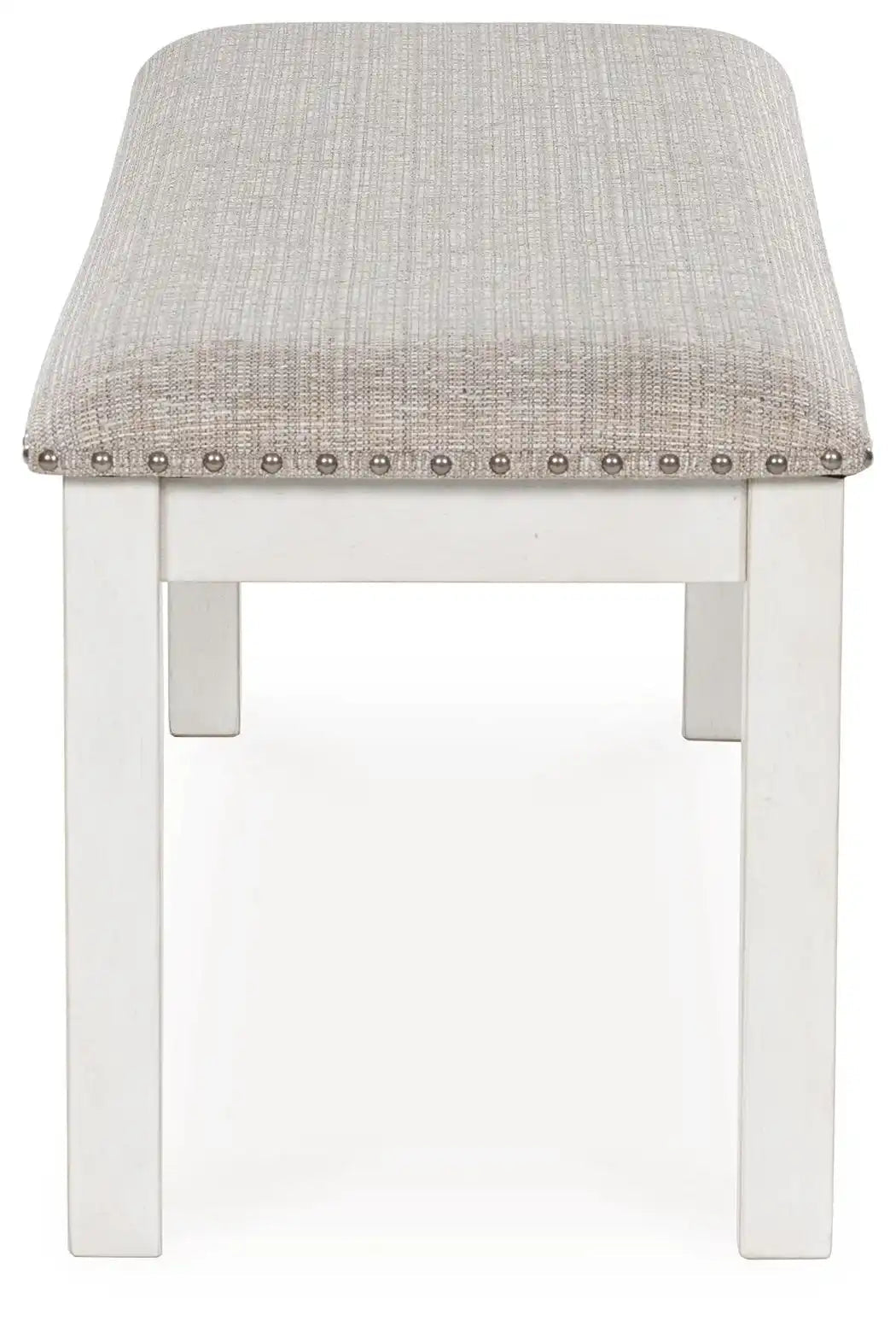 Robbinsdale - Large Upholstered Dining Room Bench - Antique White - Best Buy Furniture