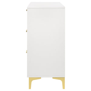 Karena - Rectangular 6 Drawer Dresser - White