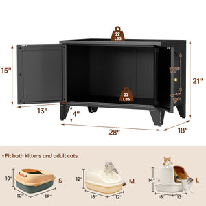 Metal Cat Litter Box Enclosure