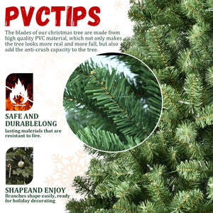 5ft Pre-Lit PVC Christmas Tree with 200 UL Lights