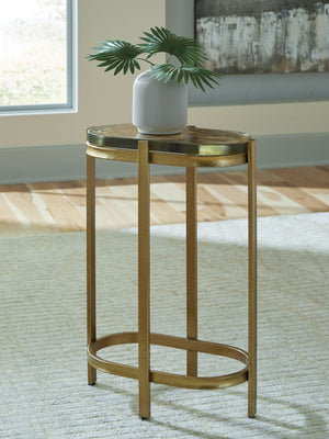 Porterville - Accent Table - Gold Finish - Best Buy Furniture