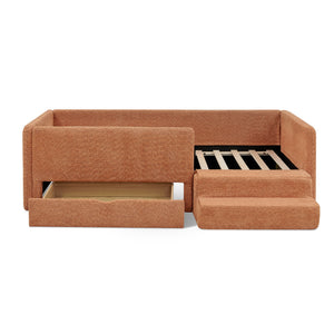 Safe Kids Bed With Guardrails And Storage