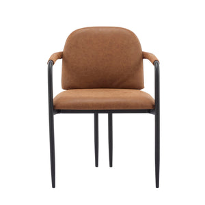 Modern Dining Chair Set With Durable Iron Frame And Comfortable Fabric Upholstery