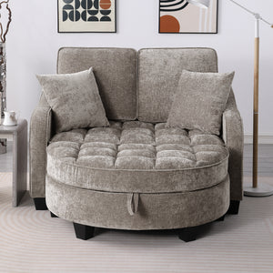 Two-Seater Sofa with Chaise Longue