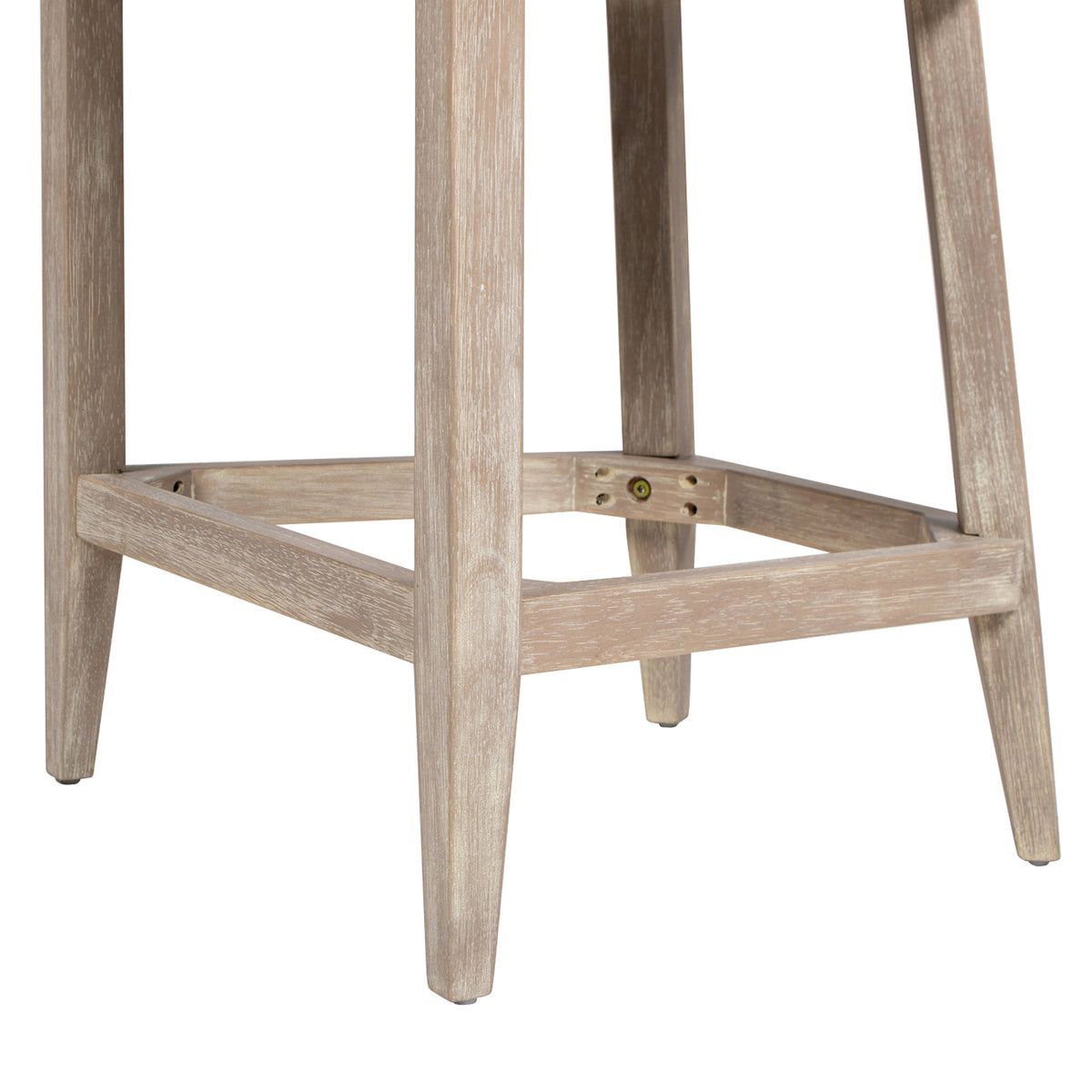 Newport 26.5" Coastal Curved Back Counter Stool, Two-Tone Neutral