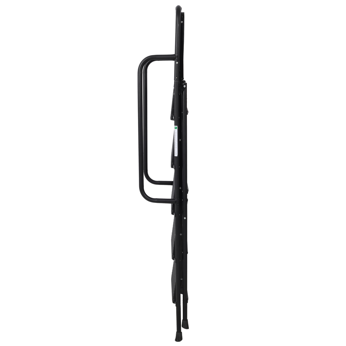 G&H 5 Step Folding Ladder with Wide Anti-Slip Pedal and Handrail